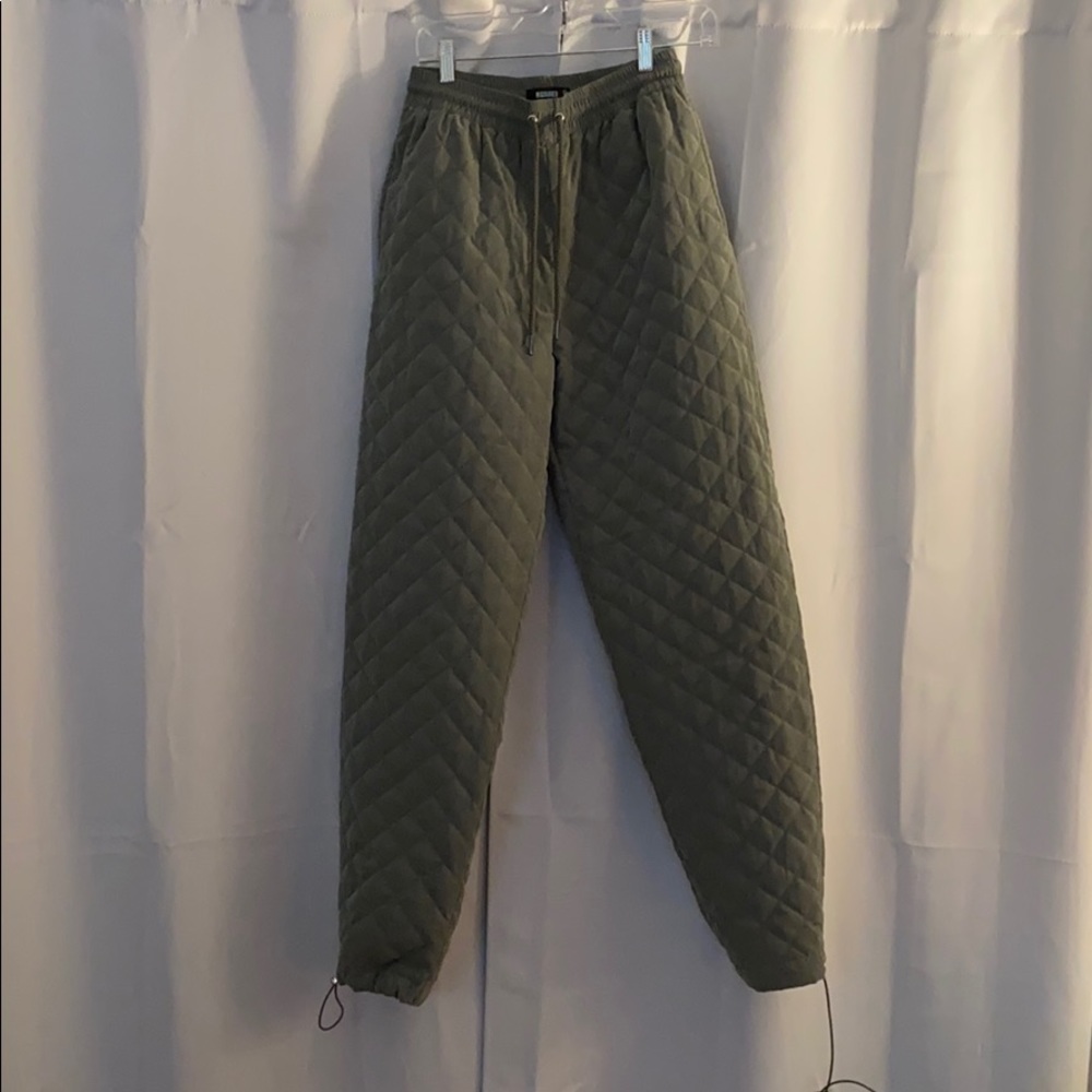 MissGuided Army Green Pants